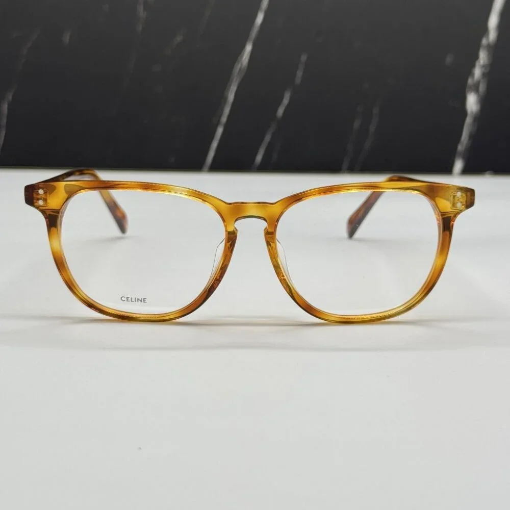 NEW CELINE CL50046F 053 HAVANA ROUND UNISEX CELINE EYEGLASSES